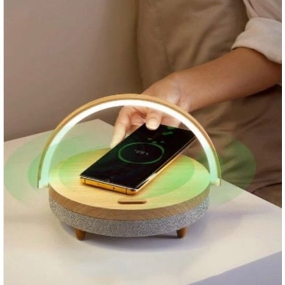 Bluetooth Sound stand Bluetooth Speaker Lamp Wireless Charger USB - Picture 4 of 12